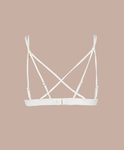 Atelier Amour – Après Minuit Beha Zonder Beugel Ivoor Atelier Amour Après Minuit Unwired Triangle Bra - Ivory - Pleasurements