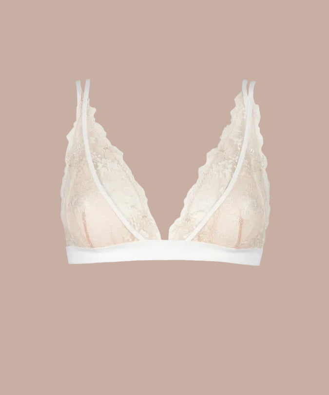 Atelier Amour Après Minuit Unwired Triangle Bra - Ivory - Pleasurements