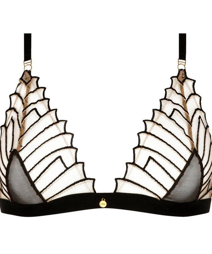 Atelier Amour – Cosmic Dream Triangle Bra - Black
