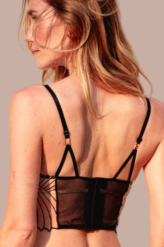 Atelier Amour – Cosmic Dream Open Bustier - Black Atelier Amour – Cosmic Dream Open Bustier - Black