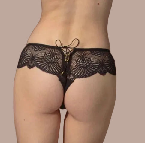 Atelier Amour Enlace Moi Knicker - Black - Pleasurements