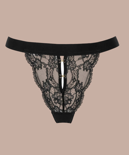 Atelier Amour – Evasion Sensuelle Tanga Black Atelier Amour Evasion Sensuelle Tanga - Black - Pleasurements