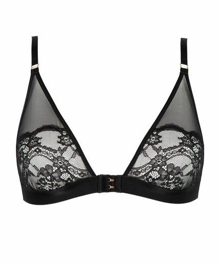 Atelier Amour Evasion Sensuelle Triangel BH - Zwart Atelier Amour Evasion Sensuelle Unwired Triangle Bra - Black - Pleasurements
