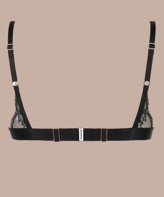 Atelier Amour Evasion Sensuelle Unwired Triangle Bra - Black - Pleasurements