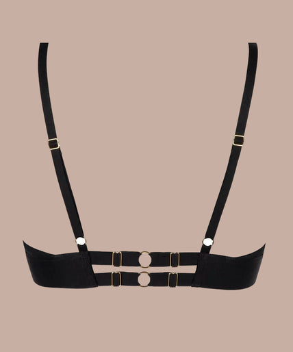 Atelier Amour – Evasion Sensuelle Wired Triangle Bra Black Atelier Amour Evasion Sensuelle Wired Triangle Bra - Black - Pleasurements