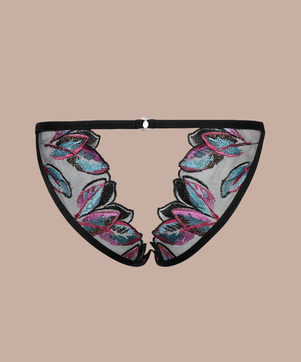 Atelier Amour – Oiseau de Paradis Open Brief Multicolor Atelier Amour Oiseau de Paradis Open Brief – Flowered - Pleasurements