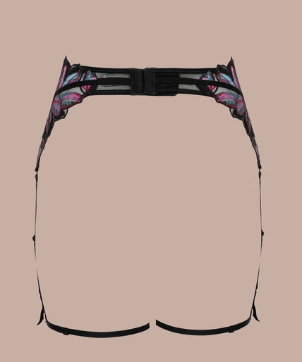 Atelier Amour – Oiseau de Paradis Suspender Multicolor Atelier Amour Oiseau de Paradis Suspender – Flowered - Pleasurements