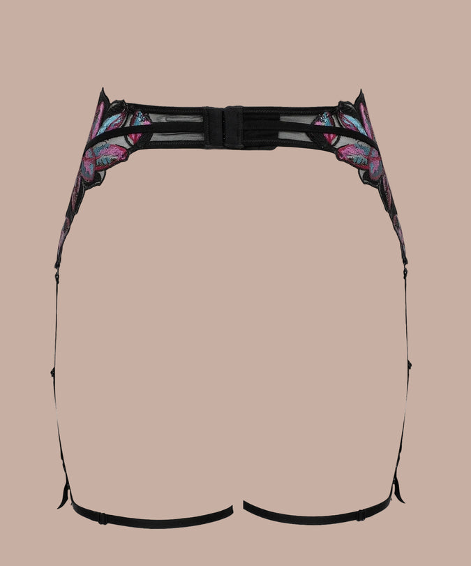 Atelier Amour Oiseau de Paradis Suspender – Flowered - Pleasurements