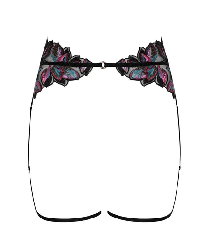 Atelier Amour – Oiseau de Paradis Jarretel – Zwart Atelier Amour Oiseau de Paradis Suspender – Flowered - Pleasurements