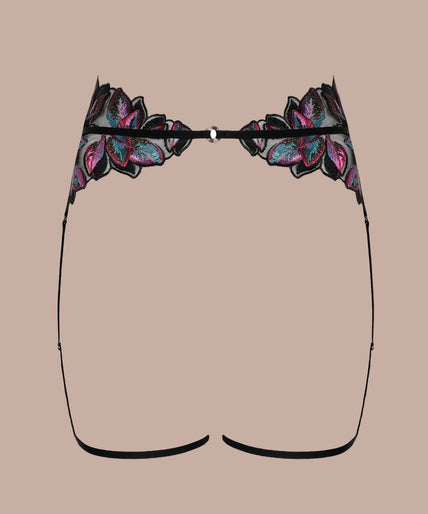 Atelier Amour – Oiseau de Paradis Suspender Multicolor Atelier Amour Oiseau de Paradis Suspender – Flowered - Pleasurements