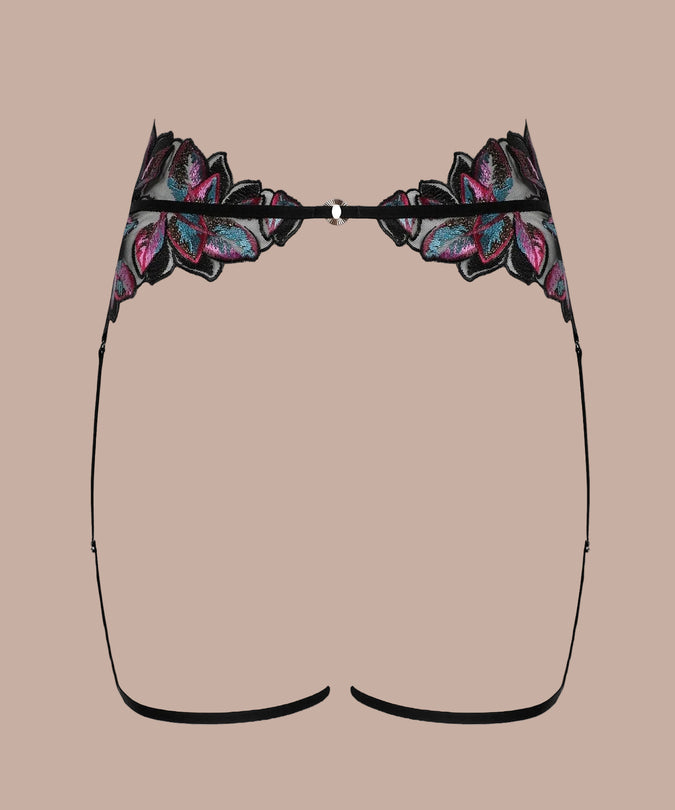 Atelier Amour Oiseau de Paradis Suspender – Flowered - Pleasurements
