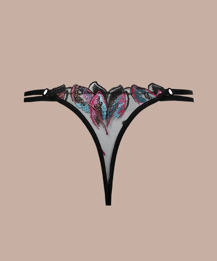 Atelier Amour – Oiseau de Paradis Thong Multicolor Atelier Amour Oiseau de Paradis Thong – Flowered - Pleasurements