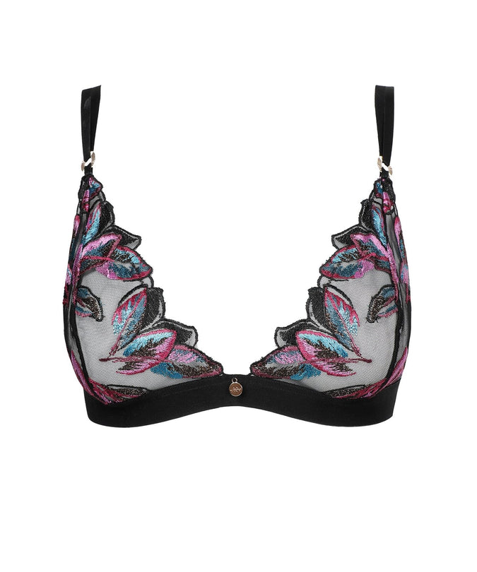 Atelier Amour Oiseau de Paradis Unwired Triangle Bra – Flowered - Pleasurements