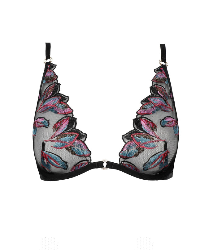 Atelier Amour Oiseau de Paradis Wired Triangle Bra – Flowered - Pleasurements
