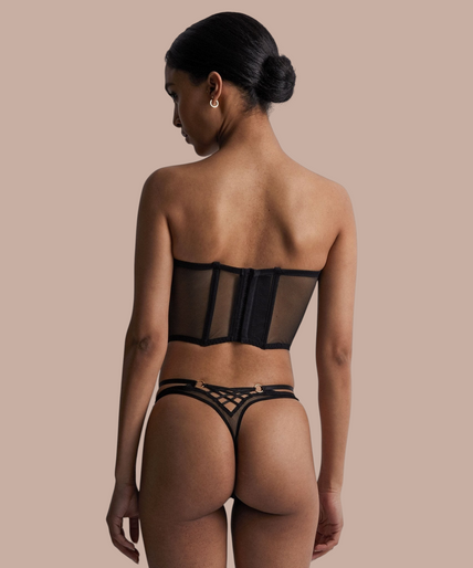 Aubade – L'Indomptable String Zwart - 60% Korting! Aubade L'Indomptable Tanga Black - Pleasurements