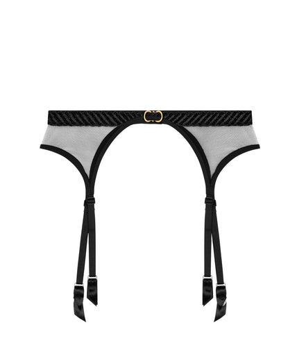 Aubade Sheer Emotion Suspender - Zwart Aubade Sheer Emotion Suspender Black - Pleasurements