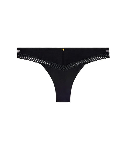 Aubade Sheer Emotion Tanga - Zwart Aubade Sheer Emotion Tanga Black - Pleasurements