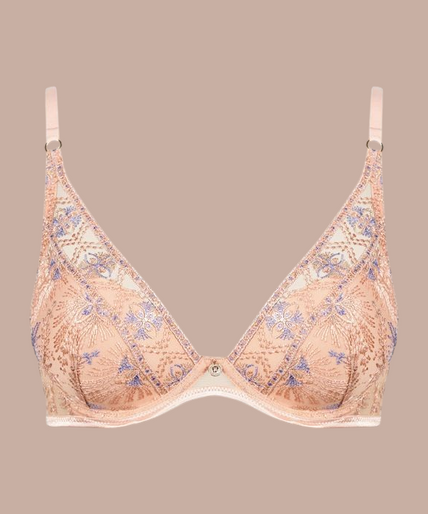 Aubade – Sound of Heart Moulded Plunge Bra Beige – 50%! Aubade Sound of Heart Moulded Plunge Bra - Pleasurements
