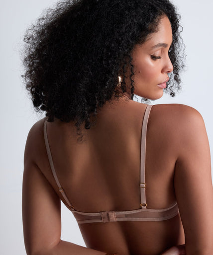 Aubade Sound of Heart Underwired Half Cup Bra - Beige Aubade Sound of Heart Underwired Half Cup Bra - Pleasurements