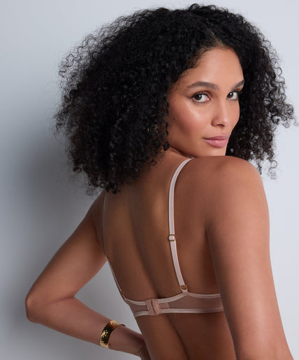 Aubade Sound of Heart Underwired Triangle Bra - Beige Aubade Sound of Heart Underwired Triangle Bra - Pleasurements