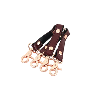 Liebe Seele 4-Way Leather Hogtie – Wine Red Liebe Seele 4-Way Leather Hogtie – Wine Red
