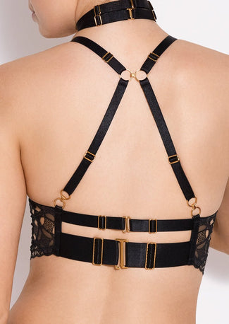Bordelle Alta Bodice Bra Black Bordelle Alta Bodice Bra Black - Pleasurements