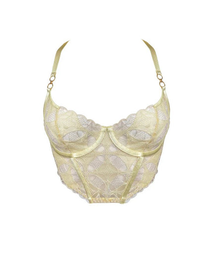 Bordelle Alta Bodice Bra - Lemon Bordelle Alta Bodice Bra Lemon - Pleasurements