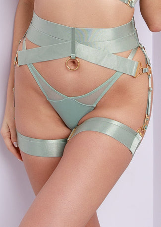 Bordelle Aurea Suspender Sage Bordelle Aurea Suspender Sage - Pleasurements