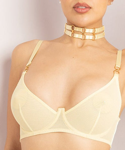 Bordelle Cadi Balconette Wire Bra - Lemon Bordelle Cadi Balconette Wire Bra Lemon - Pleasurements