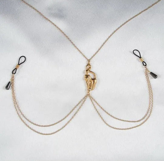Sylvie Monthulé Gold Breast Chain Catwoman