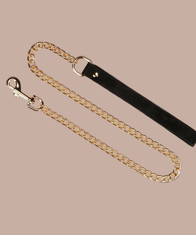 Liebe Seele Boudoir Amor Vegan Collar with Leash – Black