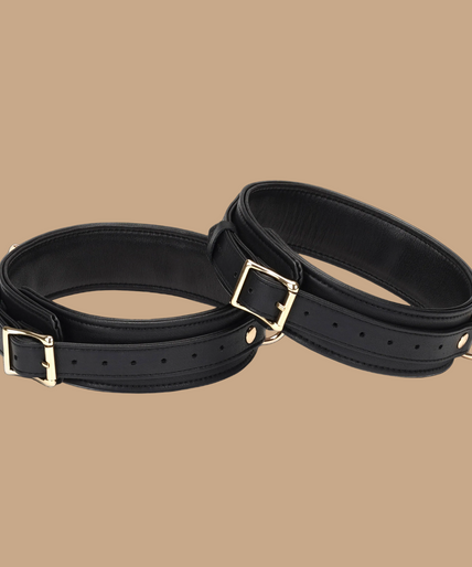 Liebe Seele Dark Secret Leather Thigh Cuffs – Black Liebe Seele Dark Secret Leather Thigh Cuffs – Black