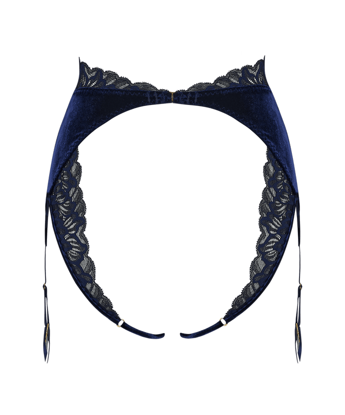 Coco de Mer Azzurra Open Suspender Knicker - Pleasurements