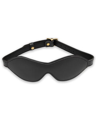 Coco de Mer Black Leather Blindfold Coco de Mer Black Leather Blindfold - Pleasurements