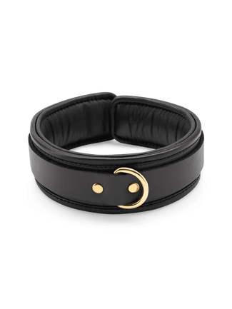 Coco de Mer Black Leather Collar Coco de Mer Black Leather Collar - Pleasurements
