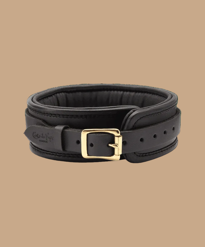 Black Leather Collar