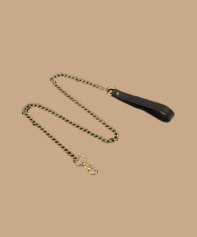 Coco de Mer Black Leather Lead - Pleasurements
