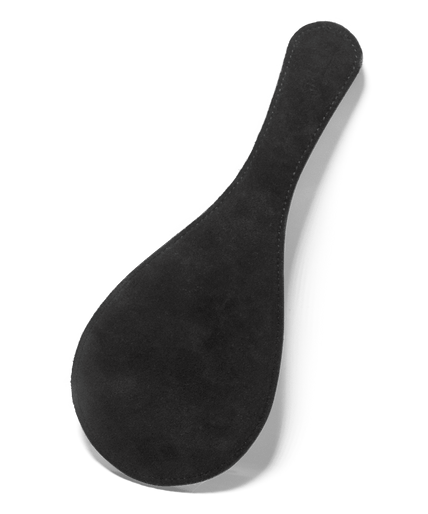 Black Leather Round Paddle Coco de Mer Black Leather Round Paddle - Pleasurements