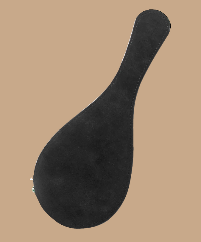 Coco de Mer Black Leather Round Paddle - Pleasurements