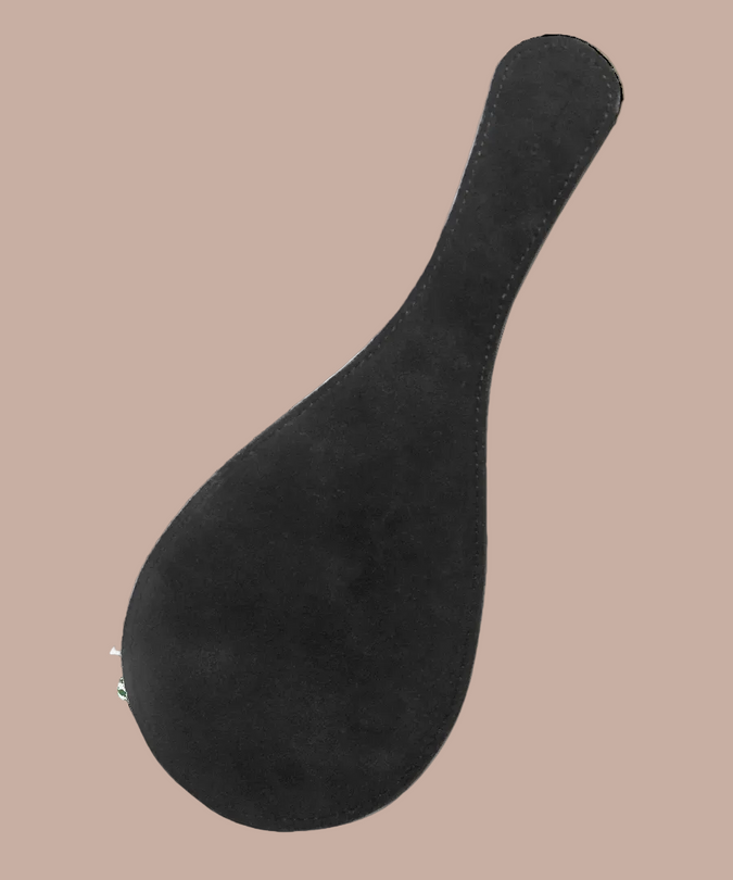 Coco de Mer Black Leather Round Paddle - Pleasurements