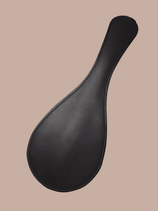 Coco de Mer – Black Leather Round Paddle Coco de Mer Black Leather Round Paddle - Pleasurements