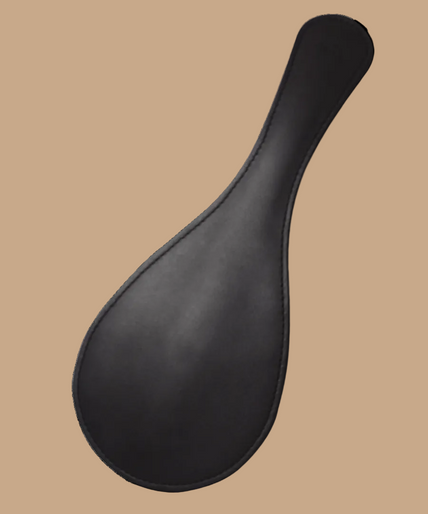 Coco de Mer – Black Leather Round Paddle Coco de Mer Black Leather Round Paddle - Pleasurements