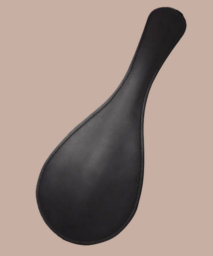 Coco de Mer – Black Leather Round Paddle Coco de Mer Black Leather Round Paddle - Pleasurements