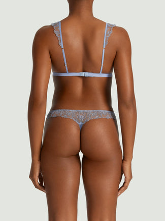 Coco de Mer Elandra Triangle BH in zacht poederblauw Coco de Mer Elandra Triangle Bra in soft powder blue - Pleasurements