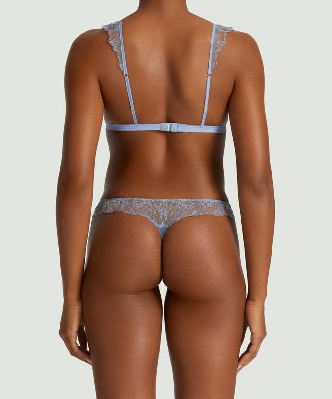 Coco de Mer Elandra Triangle Bra in soft powder blue - Pleasurements