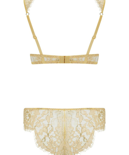 Fiorella Balcony Bra Goud Coco de Mer Fiorella Balcony Bra Gold - Pleasurements