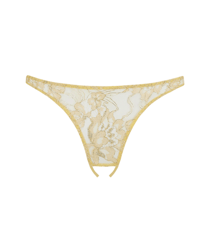Fiorella open Knicker Goud Coco de Mer Fiorella open Knicker Gold - Pleasurements
