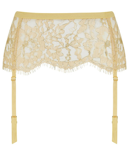 Fiorella Suspender Belt Goud Coco de Mer Fiorella Suspender Belt Gold - Pleasurements