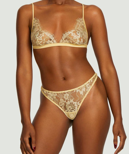 Fiorella Thong Goud Coco de Mer Fiorella Thong Gold - Pleasurements