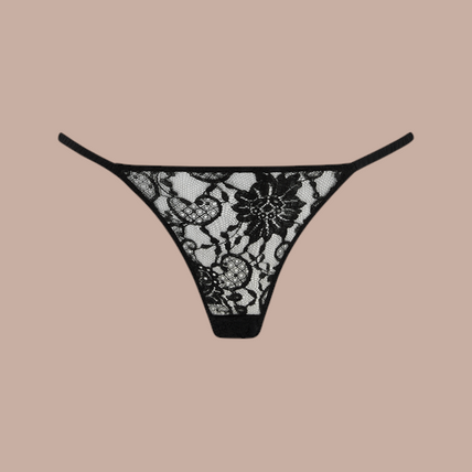 Coco de Mer – Hera Brazilian Knicker Black – 50%! Coco de Mer Hera Brazilan Knicker - Pleasurements